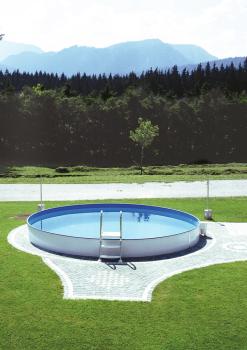 Preview: Steinbach Styriapool rund Ø 460 x 120 cm Innenfolie: Adriablau ohne Zubehör 012315
